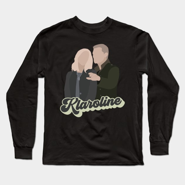 Klaroline - The Vampire Diaries Long Sleeve T-Shirt by whatabouthayley